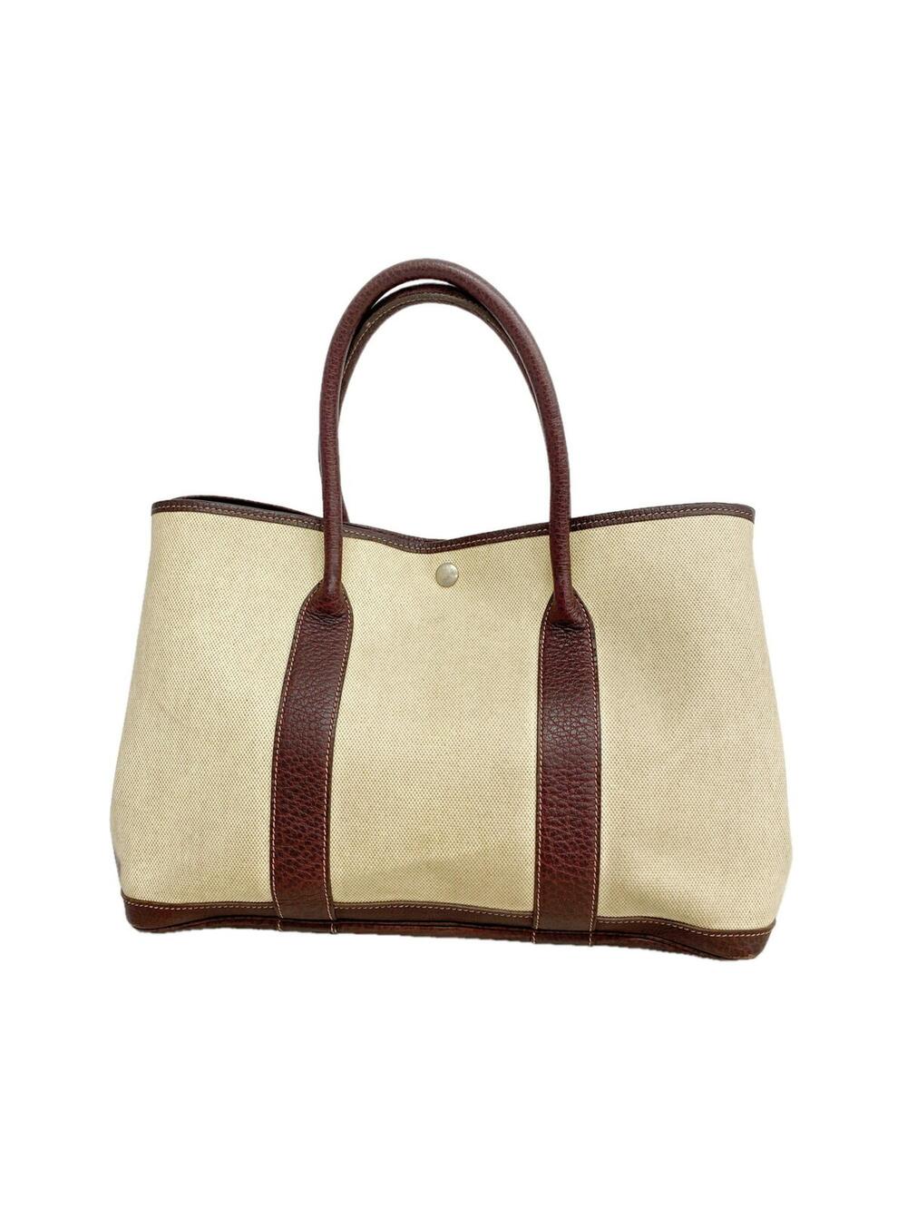 Hermes Garden Party Tote Toile And #370442H14B